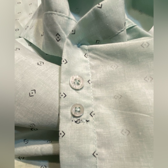 Molokai Surf Club short sleeve button-down shirt.  Size XXL.  Mint green - Picture 8 of 12